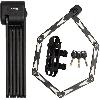 Antivol Antivol Vélo Pliable - MASTER LOCK - 8333EURDPRO - Acier Trempé. 3 Clés. Certifié. Support Inclus