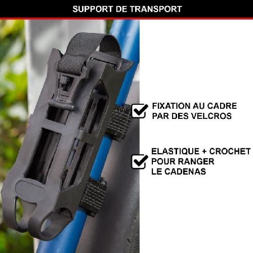 Antivol Antivol Vélo a Code - MASTER LOCK - 8336EURDPRO - Acier Trempé. Combinaison Programmable. Support Inclus