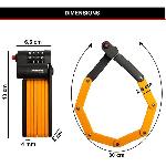 Antivol Antivol Vélo a Code - MASTER LOCK - 8336EURDPRO - Acier Trempé. Combinaison Programmable. Support Inclus