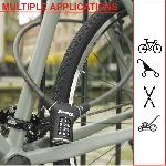 Antivol Antivol Vélo - MASTER LOCK - 8229EURDPRO - 90 cm de câble - Noir - Acier torsadé