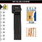 Antivol Antivol Vélo Pliable - MASTER LOCK - 8333EURDPRO - Acier Trempé. 3 Clés. Certifié. Support Inclus