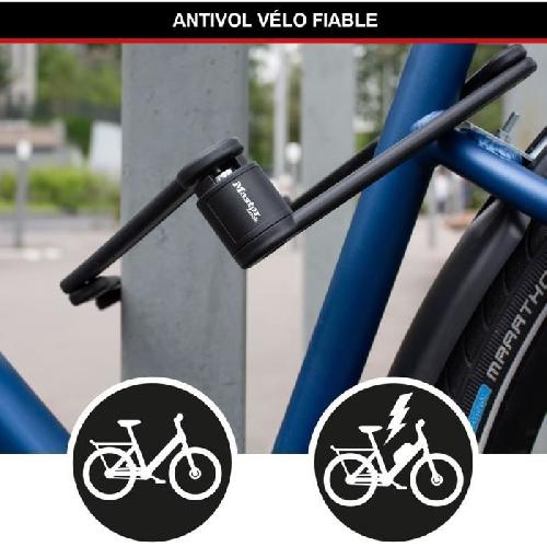 Antivol Antivol Vélo Pliable - MASTER LOCK - 8335EURDPRO - Acier Trempé. 4 Clés. Support Inclus