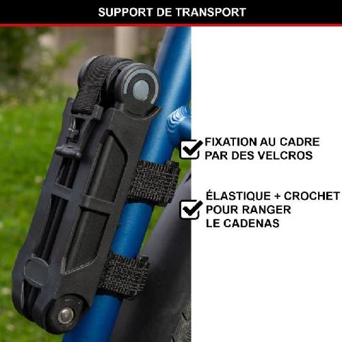 Antivol Antivol Vélo Pliable - MASTER LOCK - 8335EURDPRO - Acier Trempé. 4 Clés. Support Inclus