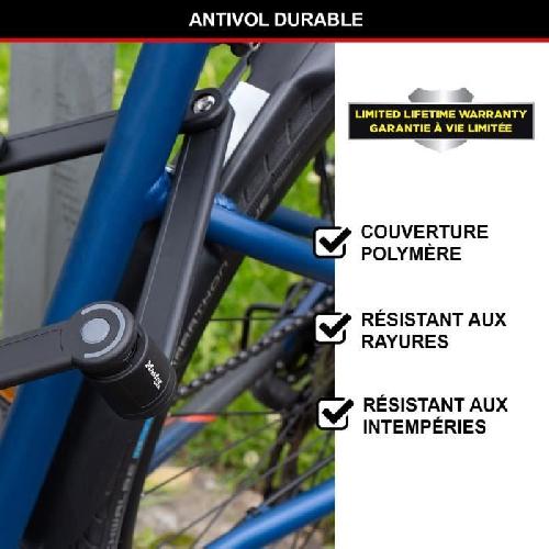 Antivol Antivol Vélo Pliable - MASTER LOCK - 8335EURDPRO - Acier Trempé. 4 Clés. Support Inclus