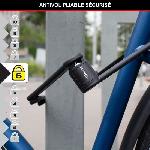 Antivol Antivol Vélo Pliable - MASTER LOCK - 8335EURDPRO - Acier Trempé. 4 Clés. Support Inclus