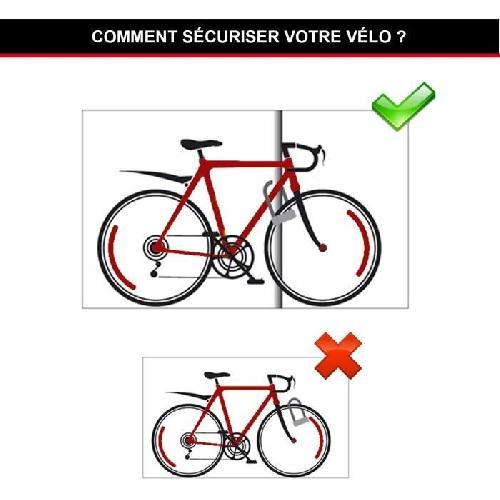 Antivol Antivol Vélo U - MASTER LOCK - 8195EURDPROCOLWR - Acier Cémenté. Clé. Rouge