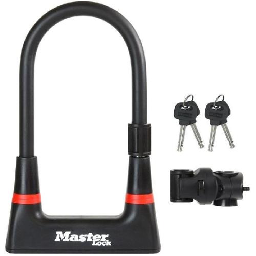 Antivol Antivol Vélo U - MASTER LOCK - 8279EURDPRO - Acier Cémenté. Clé. Certifié