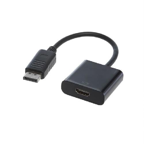 Cable Audio Video APM Convertisseur Displayport-HDMI - Male-Femelle - Noir