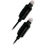 Cable - Adaptateur Reseau - Telephonie APM Cordon Fibre Optique Toslink - Male-Male - Noir - 2m