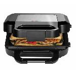 Appareil a sandwich 3 en 1 - Russell Hobbs 26810-56 - 750 W - 3 plaques amovibles - Noir mat / Acier