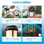 Produit Insecticide Appareil Anti-Moustiques et Moustiques Tigre sans fil - Lanterne Noire - 20m2 de Protection