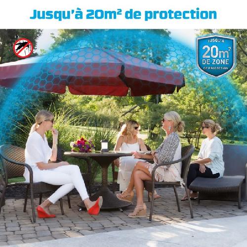 Produit Insecticide Appareil Anti-Moustiques et Moustiques Tigre sans fil - Lanterne Noire - 20m2 de Protection