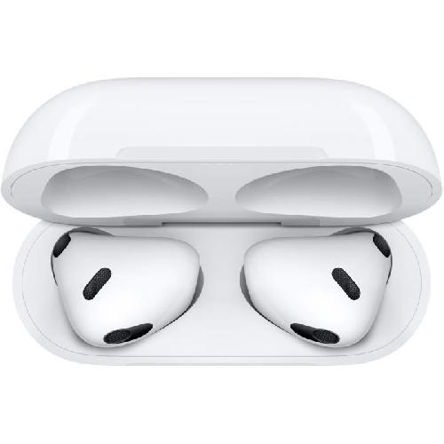 Casque - Ecouteur Filaire - Oreillette Bluetooth - Kit Pieton Telephone Apple AirPods (3e génération) avec Boîtier de charge Lightning - Blanc