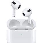 Casque - Ecouteur Filaire - Oreillette Bluetooth - Kit Pieton Telephone Apple AirPods 3e génération + boitier de charge MagSafe