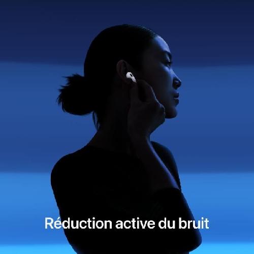 Casque - Ecouteur Filaire - Oreillette Bluetooth - Kit Pieton Telephone APPLE AirPods 4 avec réduction active du bruit