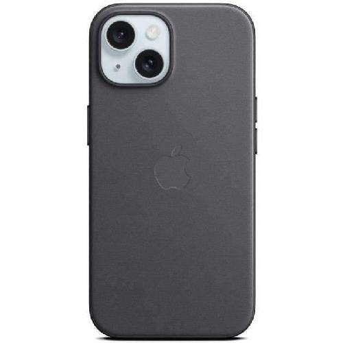Coque - Bumper - Facade Telephone APPLE Coque FineWoven pour iPhone 15 avec MagSafe - Noir