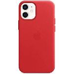 Coque - Bumper - Facade Telephone APPLE iPhone 12 mini Coque en cuir avec MagSafe - -PRODUCT-RED