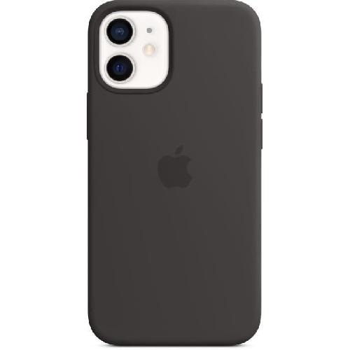 Coque - Bumper - Facade Telephone APPLE iPhone 12 mini Coque en Silicone avec MagSafe - Noir