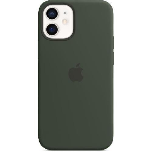 Coque - Bumper - Facade Telephone APPLE iPhone 12 mini Coque en Silicone avec MagSafe - Vert Cypres