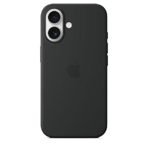 Coque - Bumper - Facade Telephone APPLE iPhone 16 - Coque en silicone avec MagSafe - Black