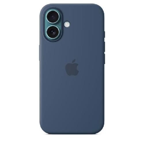 Coque - Bumper - Facade Telephone APPLE iPhone 16 - Coque en silicone avec MagSafe - Denim