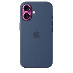 Coque - Bumper - Facade Telephone APPLE iPhone 16 - Coque en silicone avec MagSafe - Denim