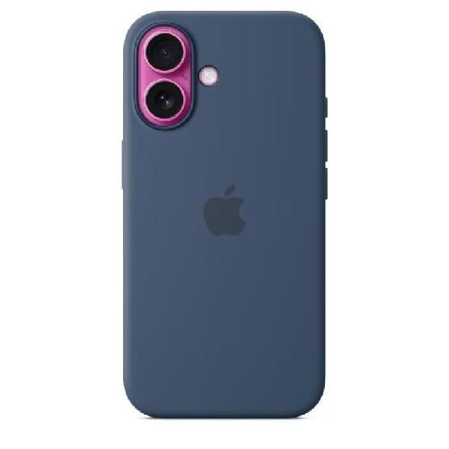 Coque - Bumper - Facade Telephone APPLE iPhone 16 - Coque en silicone avec MagSafe - Denim