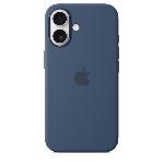 Coque - Bumper - Facade Telephone APPLE iPhone 16 - Coque en silicone avec MagSafe - Denim