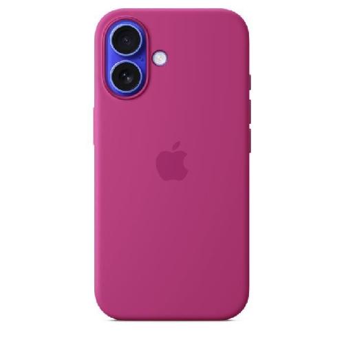 Coque - Bumper - Facade Telephone APPLE iPhone 16 - Coque en silicone avec MagSafe - Fuchsia