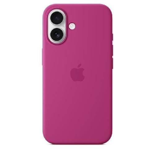 Coque - Bumper - Facade Telephone APPLE iPhone 16 - Coque en silicone avec MagSafe - Fuchsia