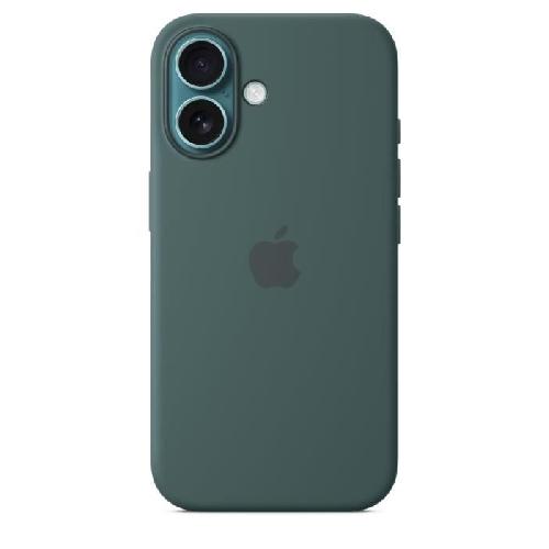 Coque - Bumper - Facade Telephone APPLE iPhone 16 - Coque en silicone avec MagSafe - Lake Green