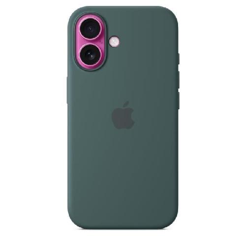 Coque - Bumper - Facade Telephone APPLE iPhone 16 - Coque en silicone avec MagSafe - Lake Green