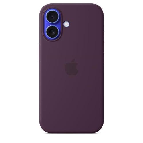 Coque - Bumper - Facade Telephone APPLE iPhone 16 - Coque en silicone avec MagSafe - Plum