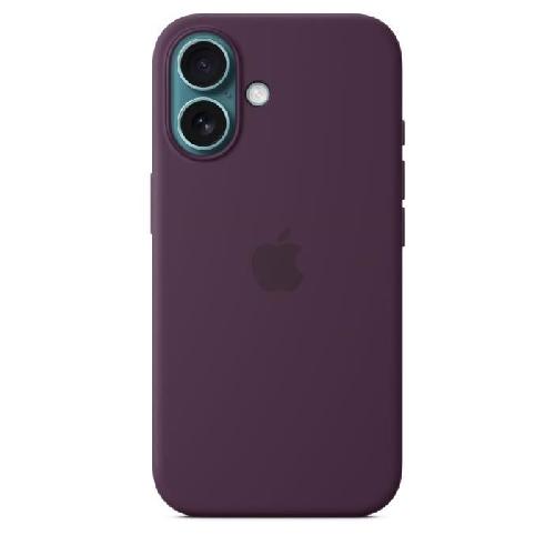 Coque - Bumper - Facade Telephone APPLE iPhone 16 - Coque en silicone avec MagSafe - Plum