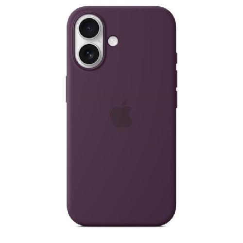 Coque - Bumper - Facade Telephone APPLE iPhone 16 - Coque en silicone avec MagSafe - Plum