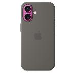 Coque - Bumper - Facade Telephone APPLE iPhone 16 - Coque en silicone avec MagSafe - Stone Gray