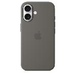 Coque - Bumper - Facade Telephone APPLE iPhone 16 - Coque en silicone avec MagSafe - Stone Gray