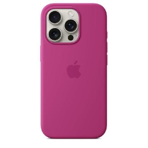 Coque - Bumper - Facade Telephone APPLE iPhone 16 Pro - Coque en silicone avec MagSafe - Fuchsia