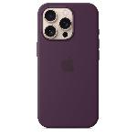 Coque - Bumper - Facade Telephone APPLE iPhone 16 Pro - Coque en silicone avec MagSafe - Plum