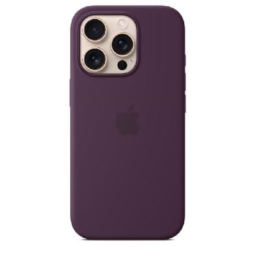 Coque - Bumper - Facade Telephone APPLE iPhone 16 Pro - Coque en silicone avec MagSafe - Plum