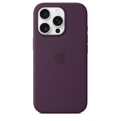 Coque - Bumper - Facade Telephone APPLE iPhone 16 Pro - Coque en silicone avec MagSafe - Plum