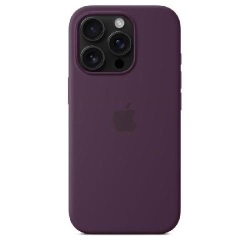 Coque - Bumper - Facade Telephone APPLE iPhone 16 Pro - Coque en silicone avec MagSafe - Plum