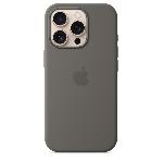 APPLE iPhone 16 Pro - Coque en silicone avec MagSafe - Stone Gray