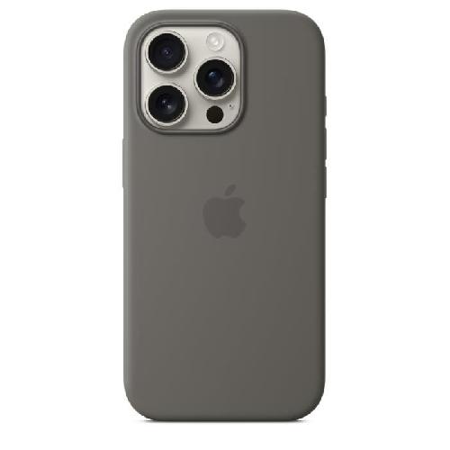 Coque - Bumper - Facade Telephone APPLE iPhone 16 Pro - Coque en silicone avec MagSafe - Stone Gray