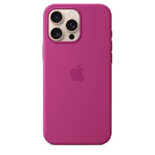 Coque - Bumper - Facade Telephone APPLE iPhone 16 Pro Max- Coque en silicone avec MagSafe - Fuchsia