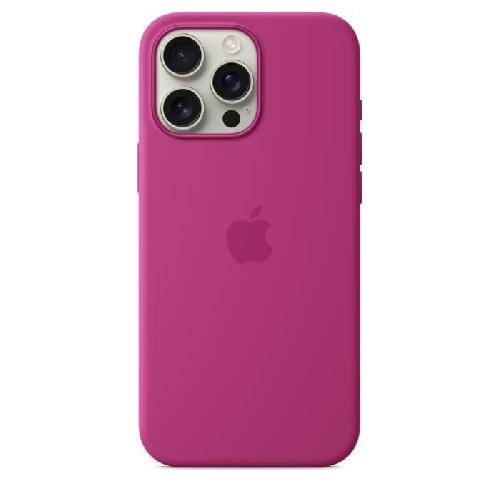 Coque - Bumper - Facade Telephone APPLE iPhone 16 Pro Max- Coque en silicone avec MagSafe - Fuchsia