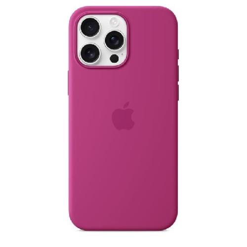 Coque - Bumper - Facade Telephone APPLE iPhone 16 Pro Max- Coque en silicone avec MagSafe - Fuchsia