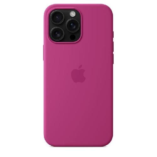 Coque - Bumper - Facade Telephone APPLE iPhone 16 Pro Max- Coque en silicone avec MagSafe - Fuchsia