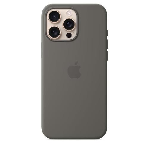 Coque - Bumper - Facade Telephone APPLE iPhone 16 Pro Max - Coque en silicone avec MagSafe - Stone Gray