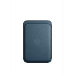 Coque - Bumper - Facade Telephone APPLE Porte-cartes tissé fin pour iPhone - Bleu Pacifique